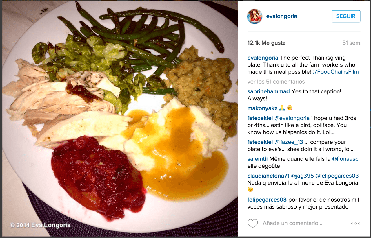 Un plato completo para Eva Longoria