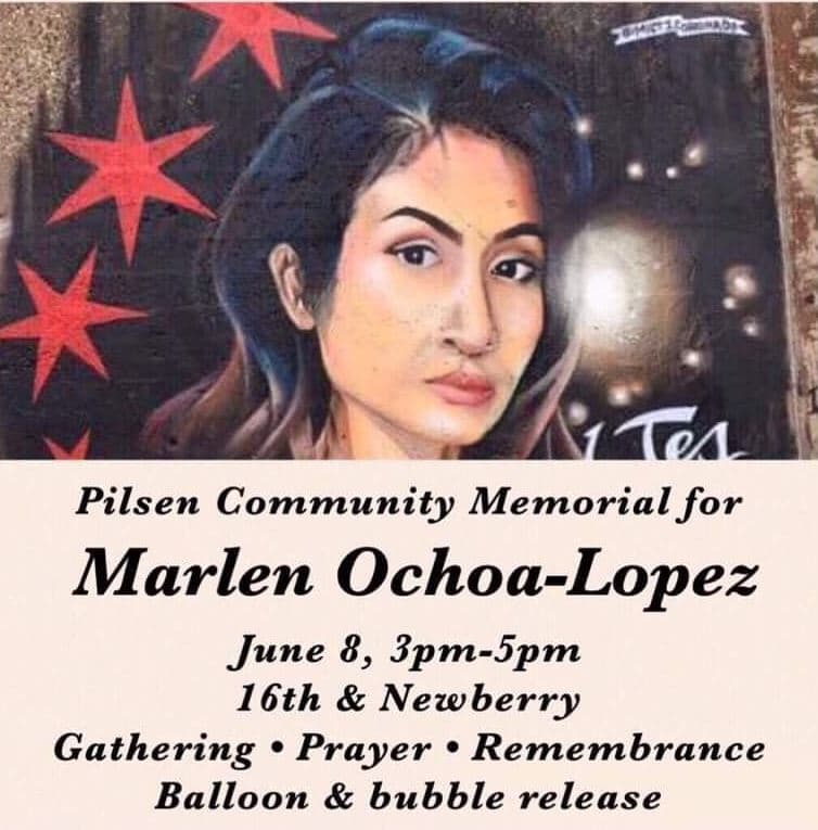 Comunidad de Pilsen organiza una vigilia en nombre de Marlen Ochoa-Uriostegui