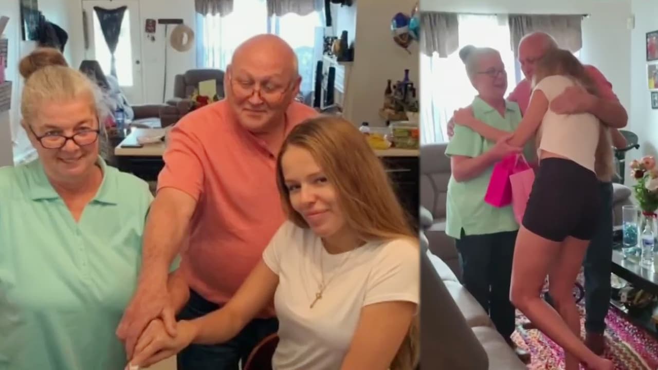 "Me siento tan bendecida": conductora hispana se reencuentra con la pareja que la rescató tras lanzarse del auto