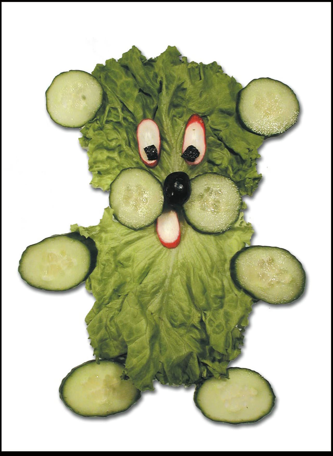 Ahora el oso más lindo ya no es de peluche, sino de lechuga.