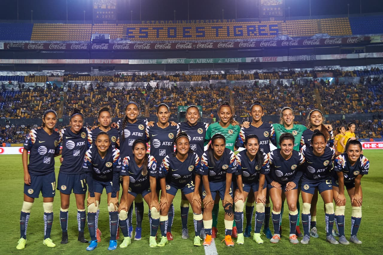 América apretaba en la salida pero las felinas lograron imponer condiciones con el pasar de los minutos.