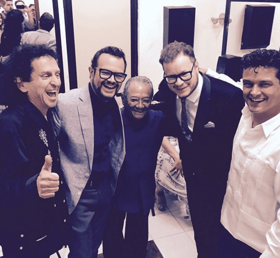 El máximo nominado al Latin GRAMMY, es Leonel García, y un grande como él, se junta con puro picudo, En la imagen se destaca Alex Lora (El Tri), Alex Sintek y Armando Manzanero.