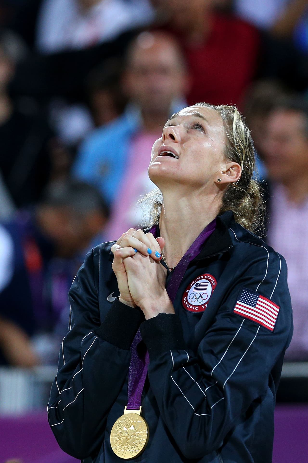 Kerri Walsh (Estados Unidos) - la voleibolista, cuatro veces medalla de oro Olímpica y una de bronce, es una de las imágenes católicas más fuertes que tiene el deporte en su país.
