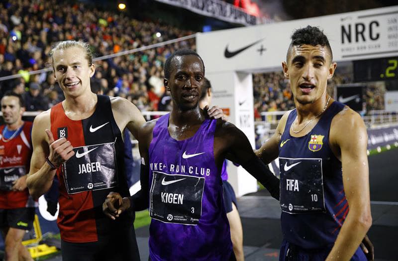 Los ganadores de esta emisión, Mike Kigen (turco-keniata), Evan Jagger (norteamericano) e Illas Fifa (marroquí).