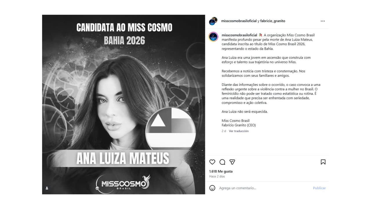 Así desmintieron a Ana Luiza Mateus.
