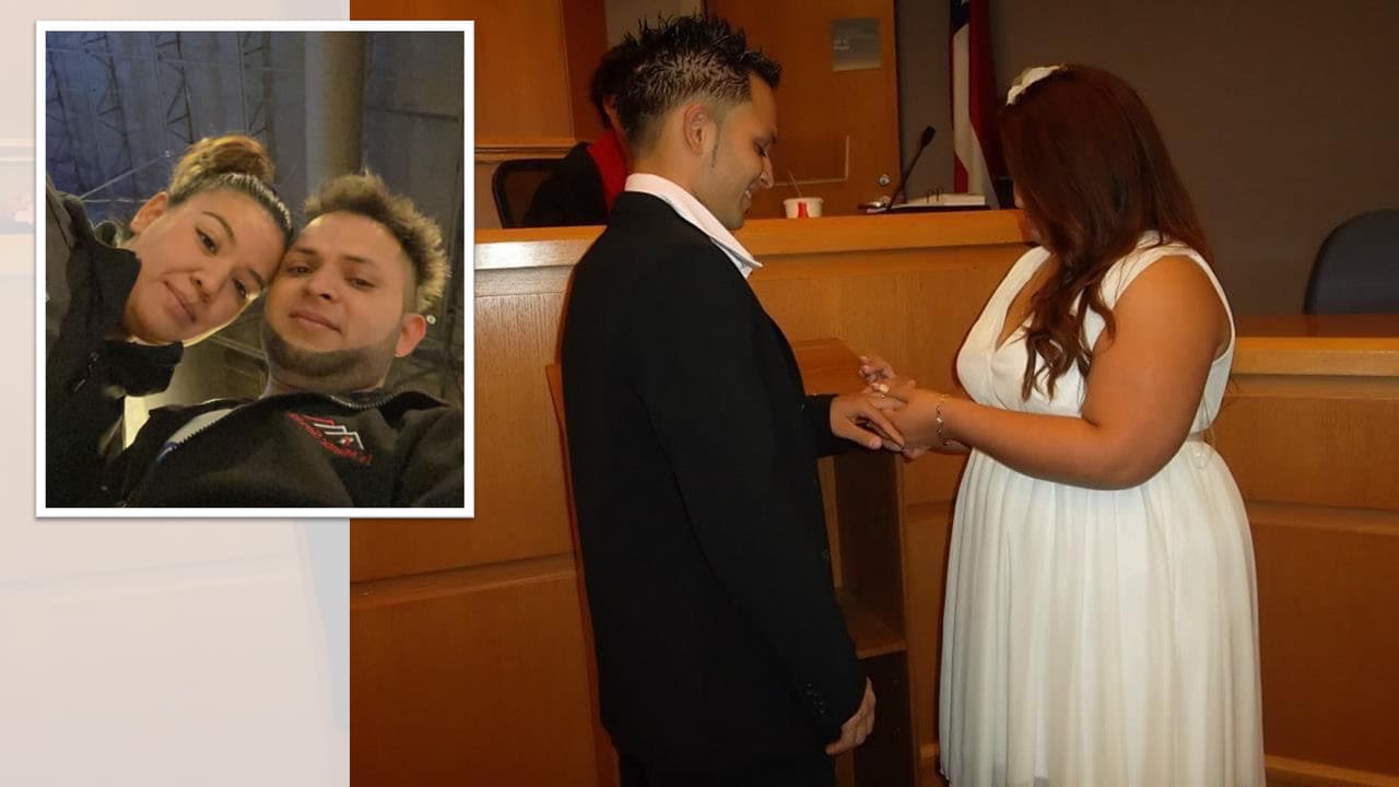 Una pareja celebra San Valentín apoyando el “Día sin inmigrantes”