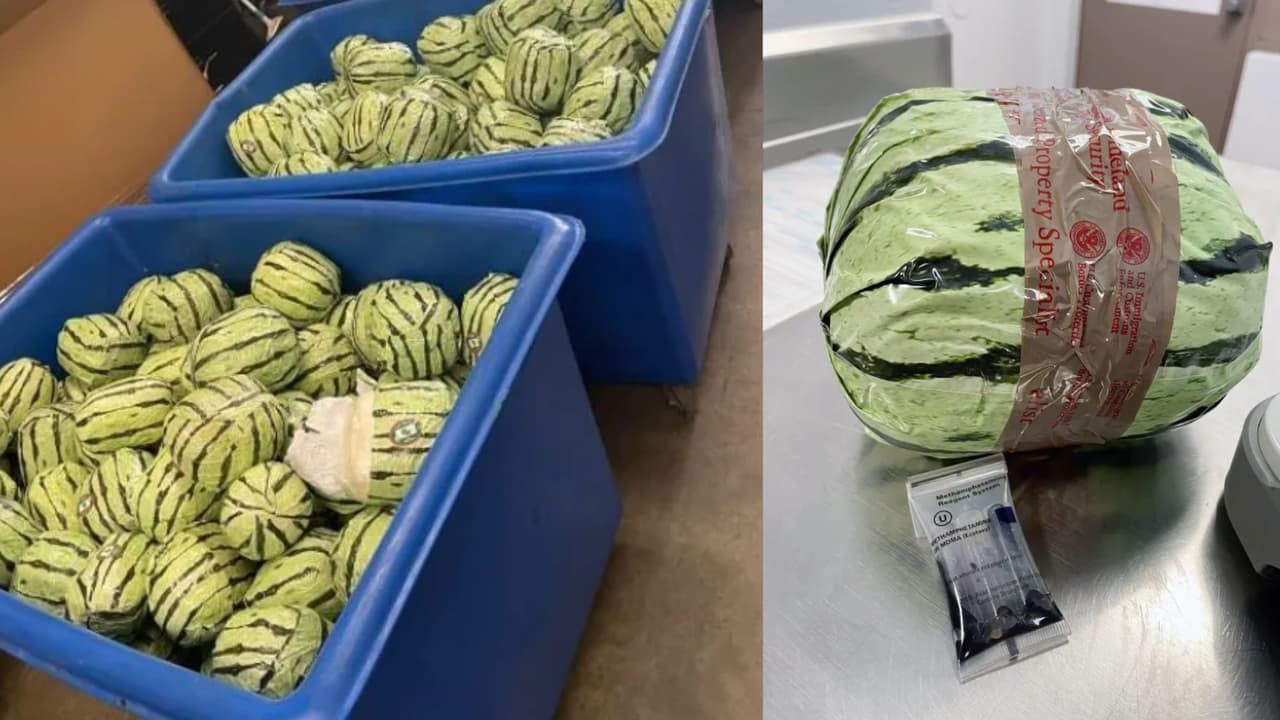 Sandías intentan pasar $ 5 millones en metanfetamina en el sur de California
