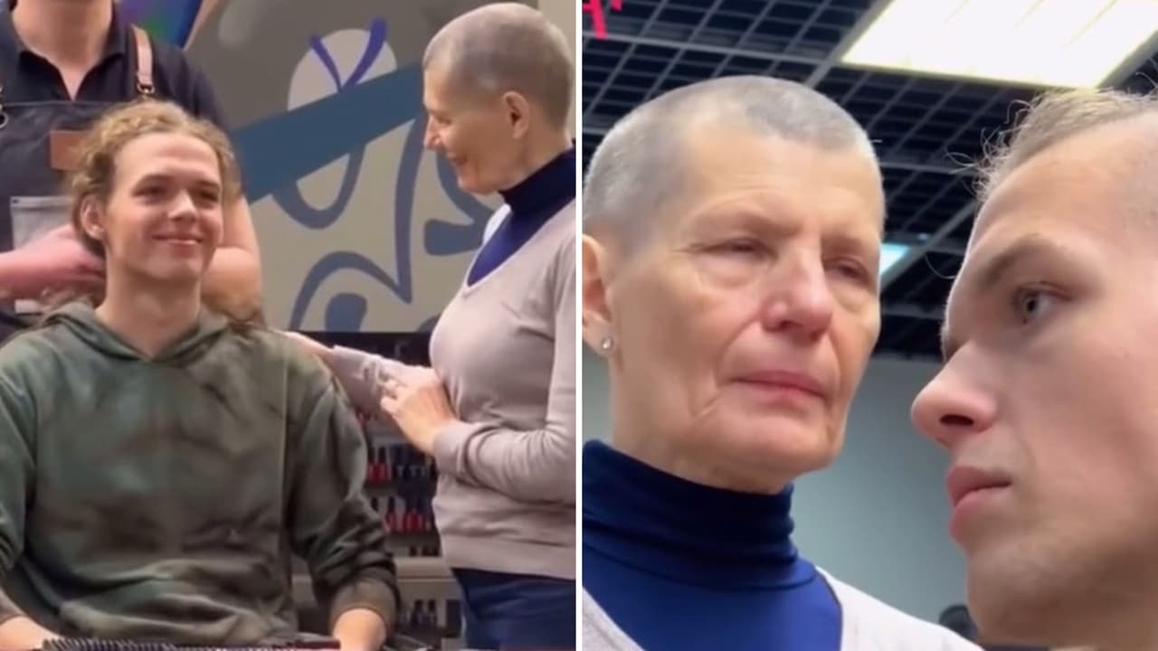 Joven se rapa para regalarle una peluca a su madre con cáncer: video provoca lágrimas.