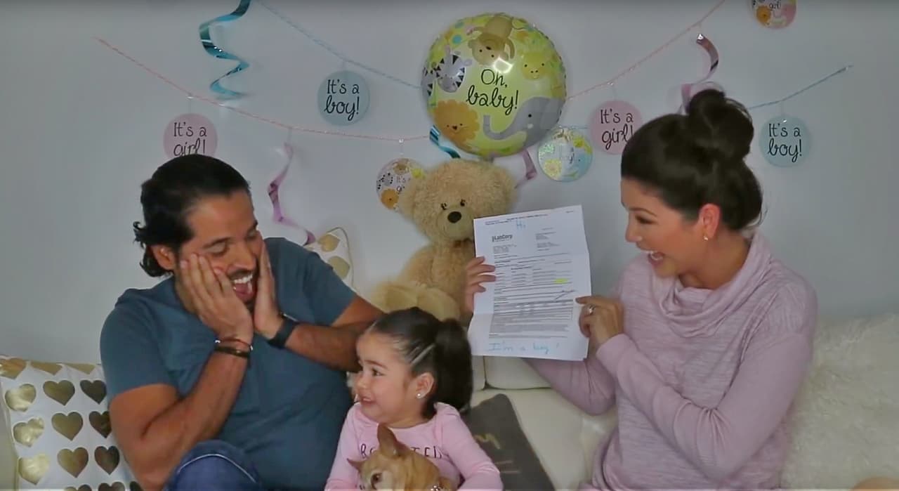 Ana Patricia Gámez (y Baby Giulietta a los gritos) revelaron así el sexo del bebé que esperan