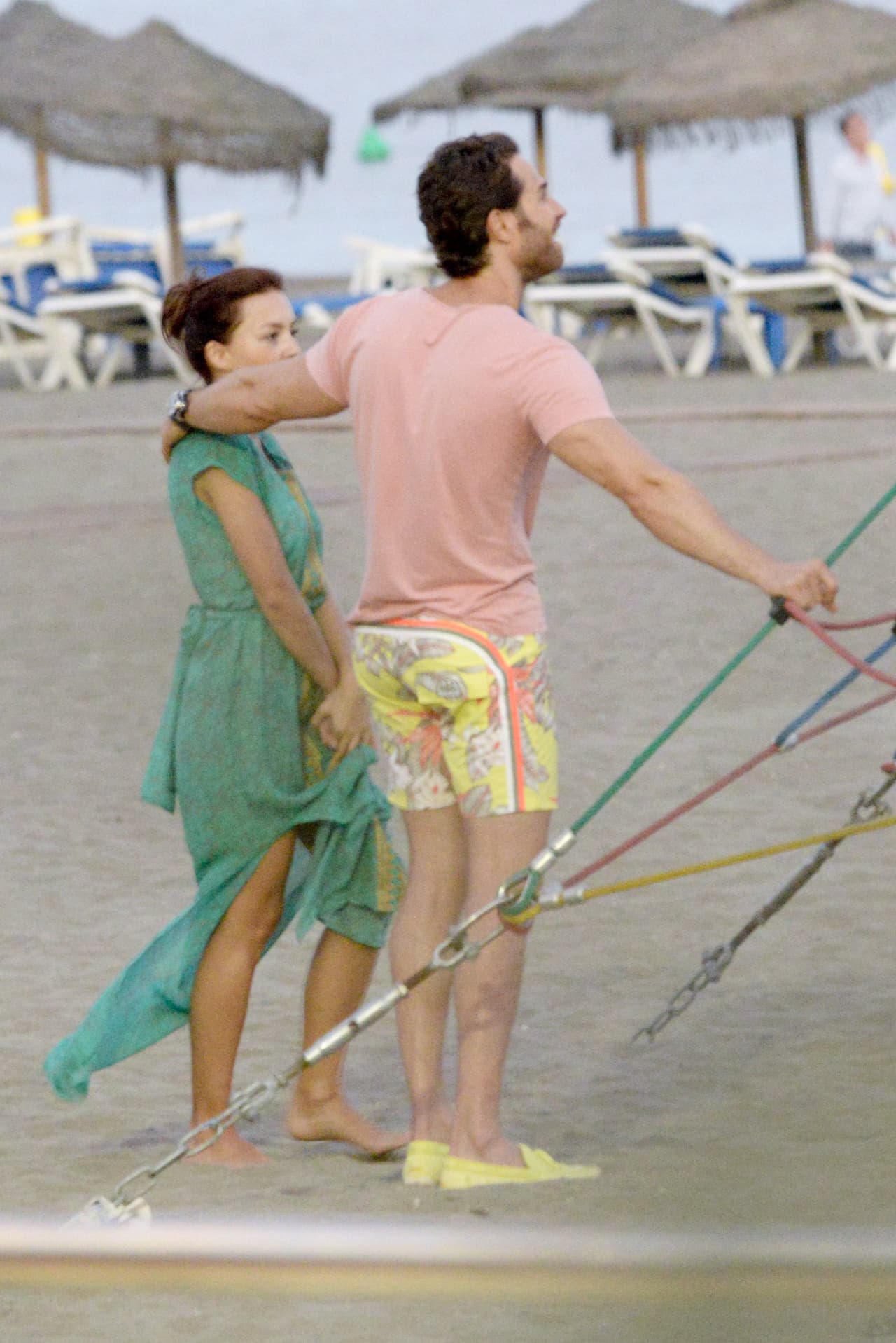 Ella también se quiso subir.