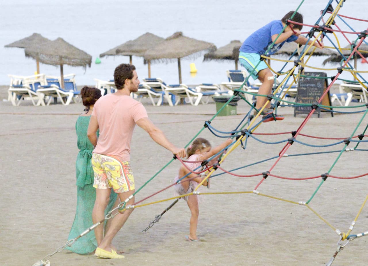 Hace un par de días, jugaron en el área infantil.