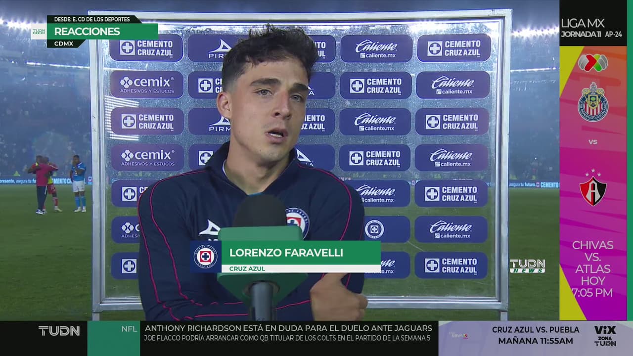 Faravelli anticipa 'regaño' de Anselmi en Cruz Azul pese a golear a Necaxa