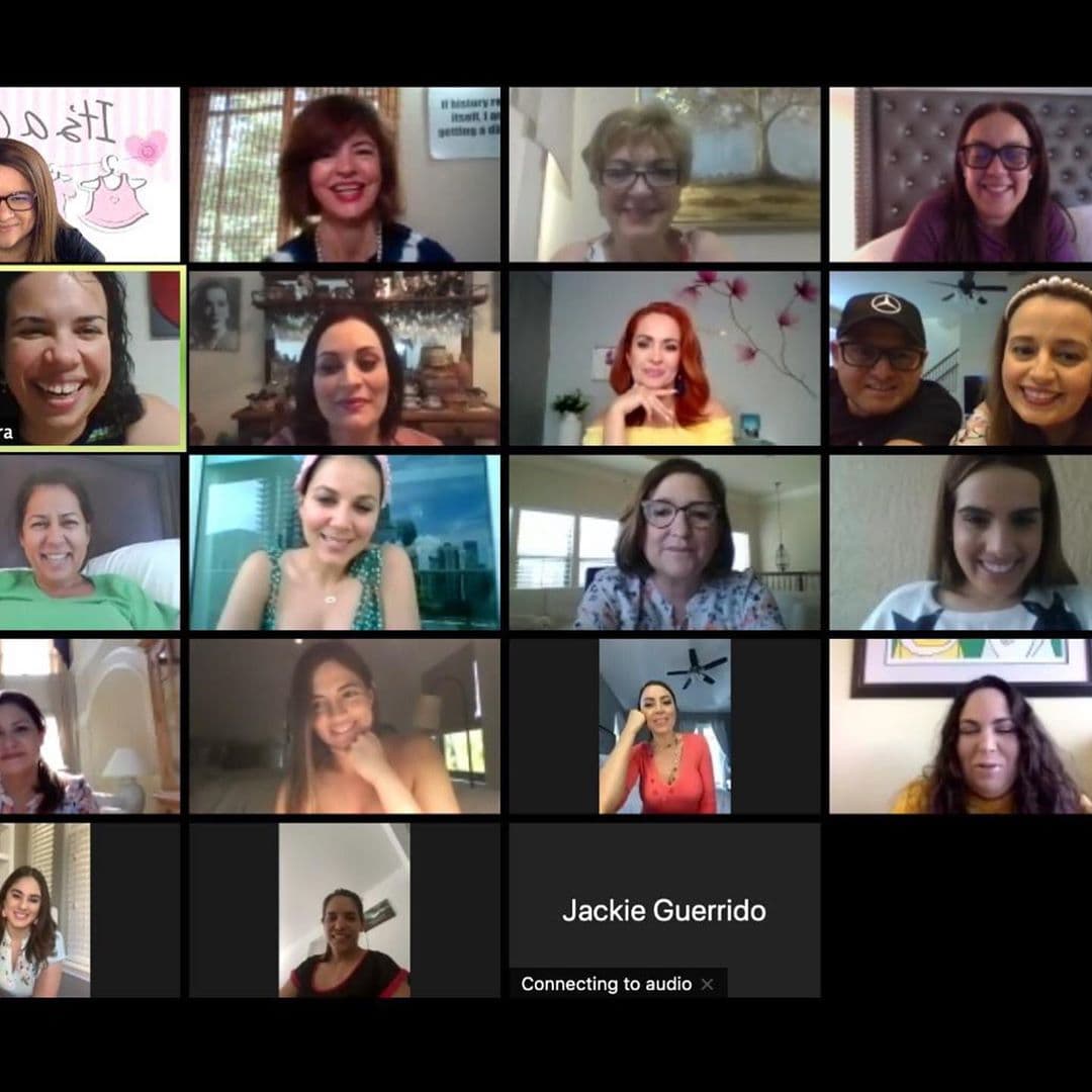 Andrea Chediak se conectó a este momento especial en la vida de la presentadora mexicana, recordemos que ambas pasaron sucesos similares entorno a su 
<a href="https://www.univision.com/shows/despierta-america/los-milagros-que-entrelazan-las-historias-de-michelle-galvan-y-andrea-chediak-para-ser-mamas-fotos" target="_blank">embarazo</a>.