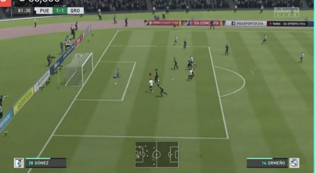 Jimmy Gómez le pone fin a la racha ganadora del Puebla de Santiago Ormeño.