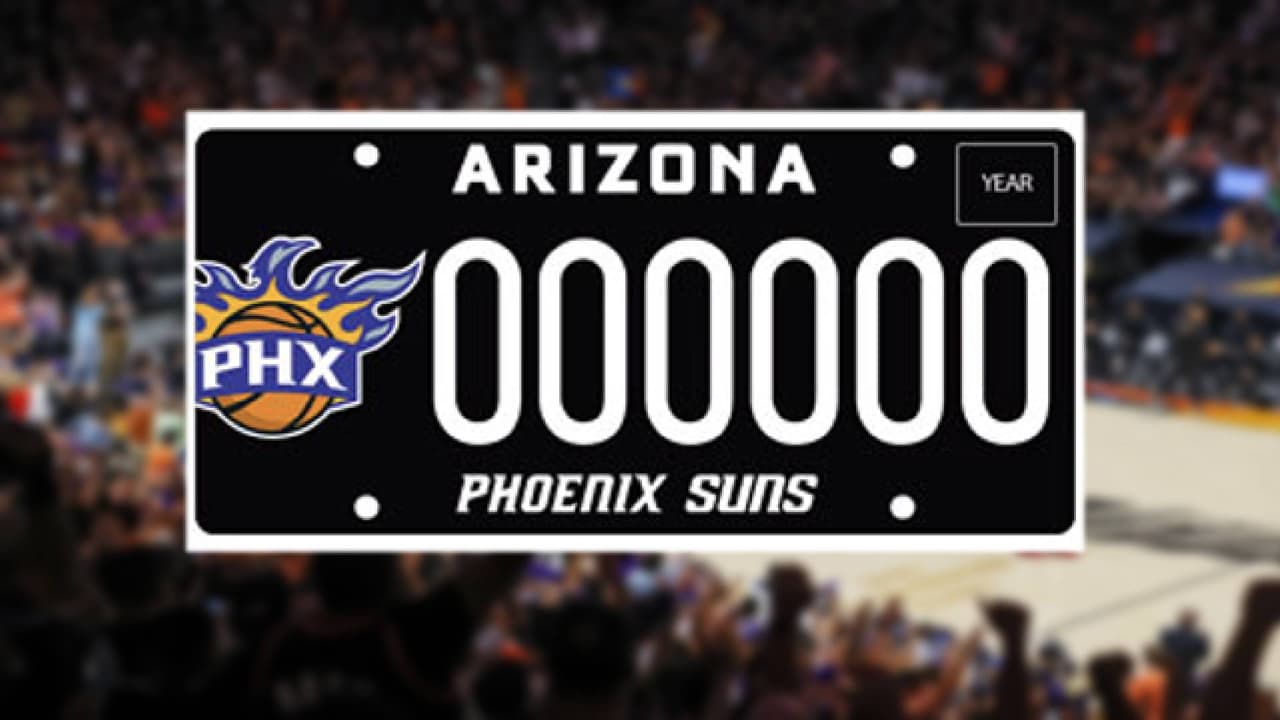 Las placas personalizadas para vehículos de los Phoenix Suns se están vendiendo como
<i>pan caliente</i>, de acuerdo con cifras del
<a href="https://azdot.gov/adot-blog/new-specialty-license-plates-now-available-0" target="_blank">Departamento de Motores y Vehículos de Arizona. </a>
<br>