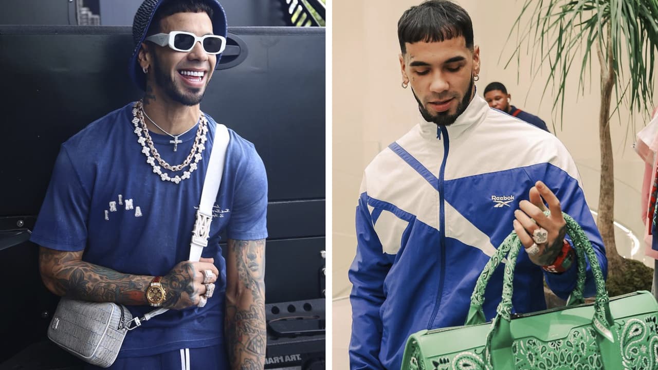 Anuel y su impresionante colección de bolsas de lujo (sí, bolsos de mano): los usa en todo tipo de eventos