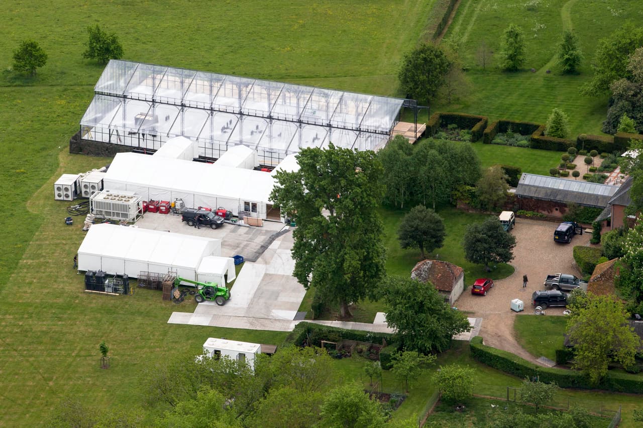 El "palacio de cristal" fue importado desde Bélgica.