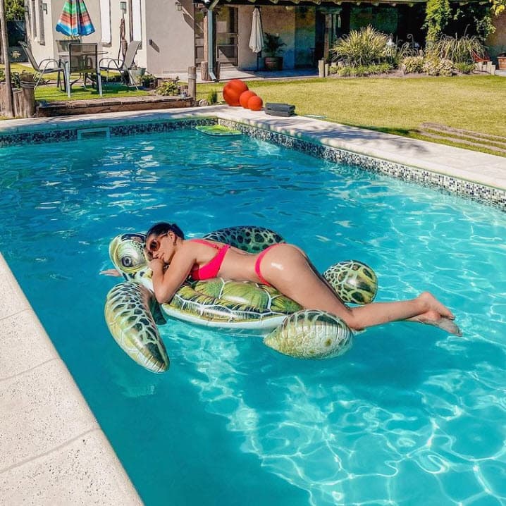 Cecilia Galliano y sus dos hijos se encuentran en Argentina, donde pasaron las fiestas decembrinas.
<br>