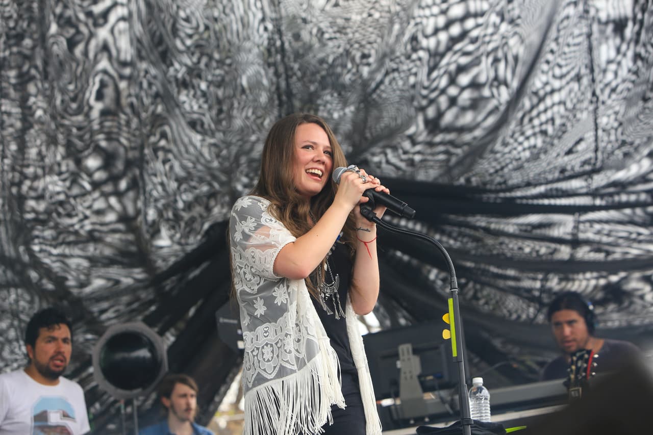 La banda mexicana Jesse & Joy se presentó en The Spotify House el 16 de marzo.