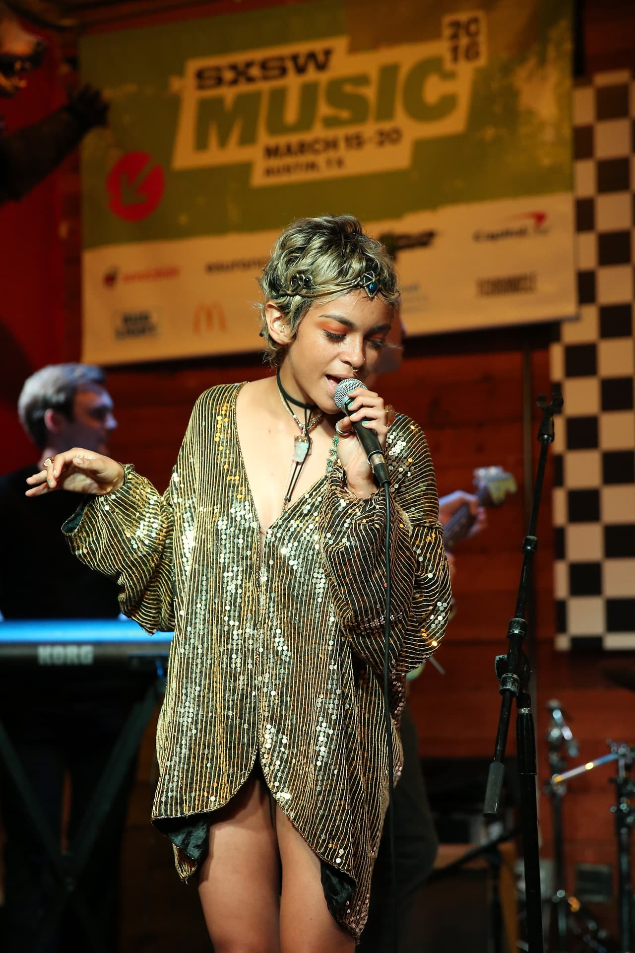 Quin durante su presentación en House of Vans este 16 de marzo.