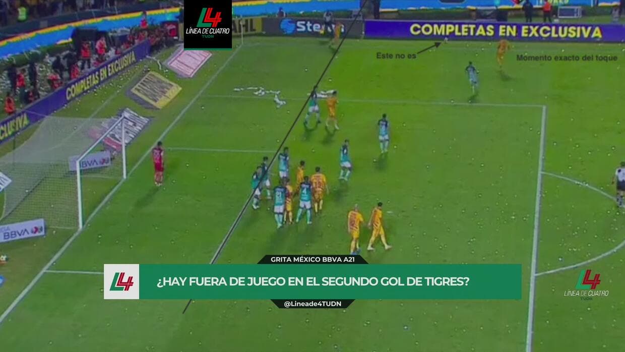 ¡Polémica! Tigres remontó pero su segundo gol estuvo en fuera de lugar