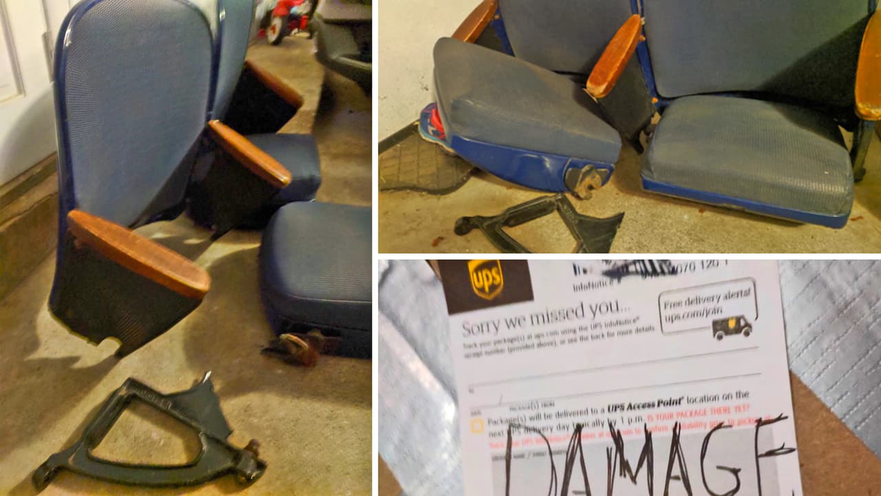 “Pagué 330 dólares para que UPS destruyera mis sillas”: el reclamo de un cliente sobre un envío que salió mal
