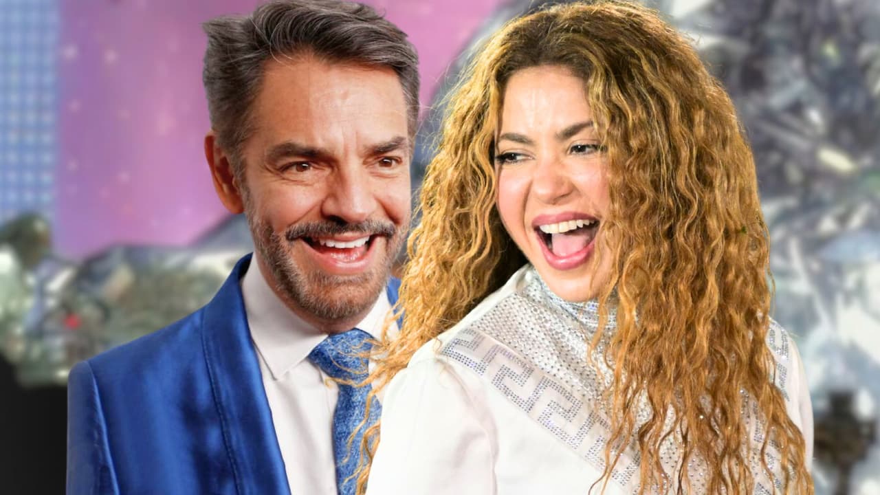 Eugenio Derbez llegó con todo y su familia a darle un abrazo a Shakira