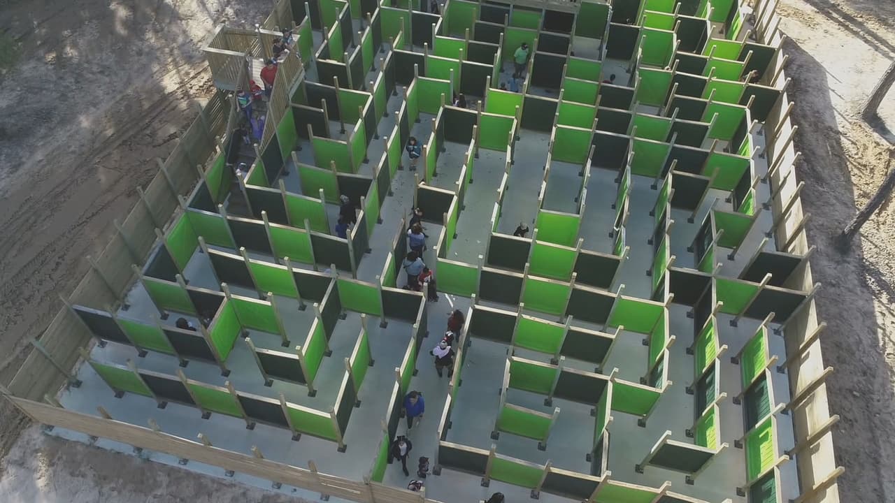 Otra de las atracciones más novedosas es un laberinto gigante. 
<br>