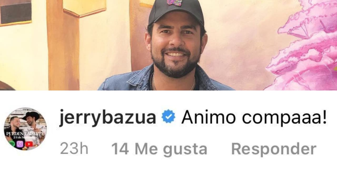 Famosos como su colega en la música, Jerry Bazua, se volcaron a mandarle mucho ánimo.
<br>