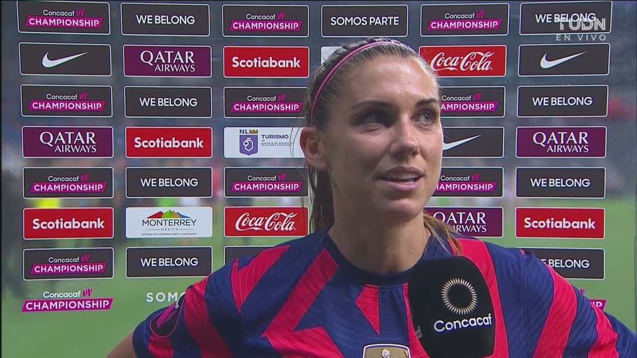 Alex Morgan se dijo feliz por haber marcado el gol ante Canadá y agradeció a los fans