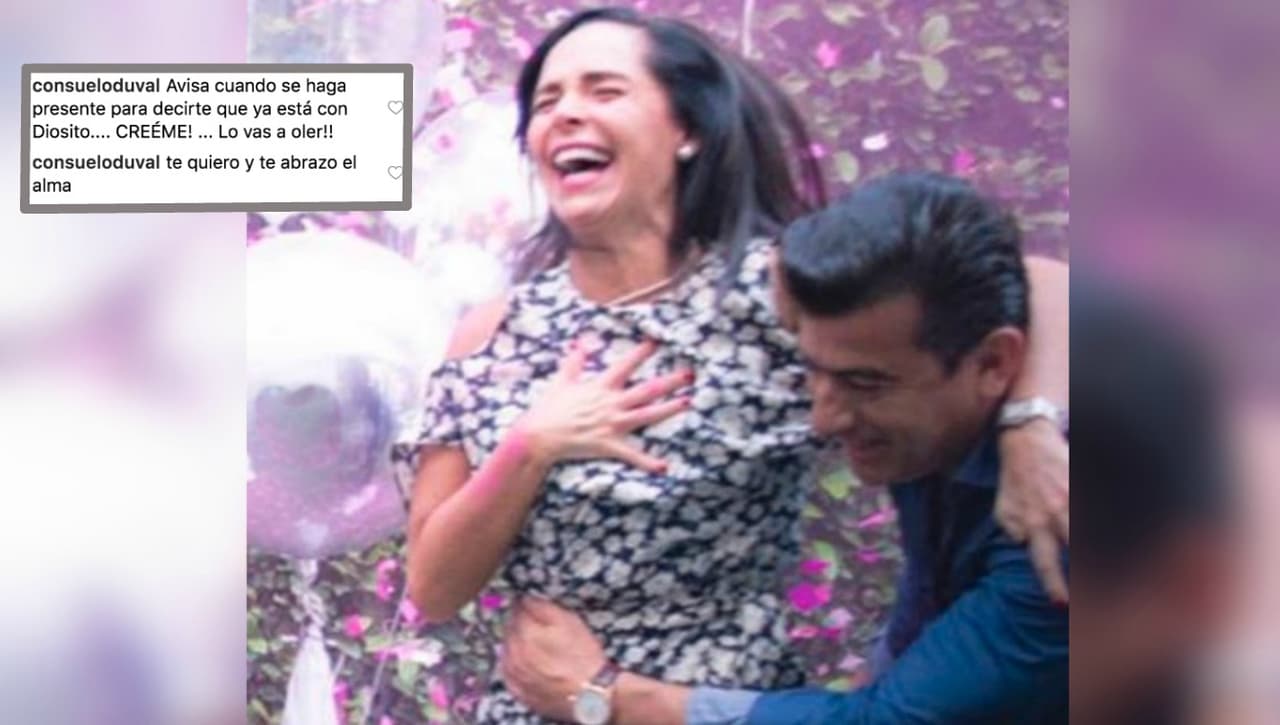 Este es el mensaje que le dejó Consuelo Duval a su amiga Sharis Cid.