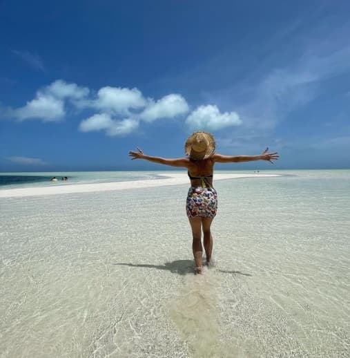 Fue la propia conductora quien calificó como "un paraíso" al lugar en el que decidió darse un merecido descanso de la pantalla chica y al mismo tiempo, le sirvió para inyectarle esa paz que solo un encuentro con la naturaleza nos puede dar.