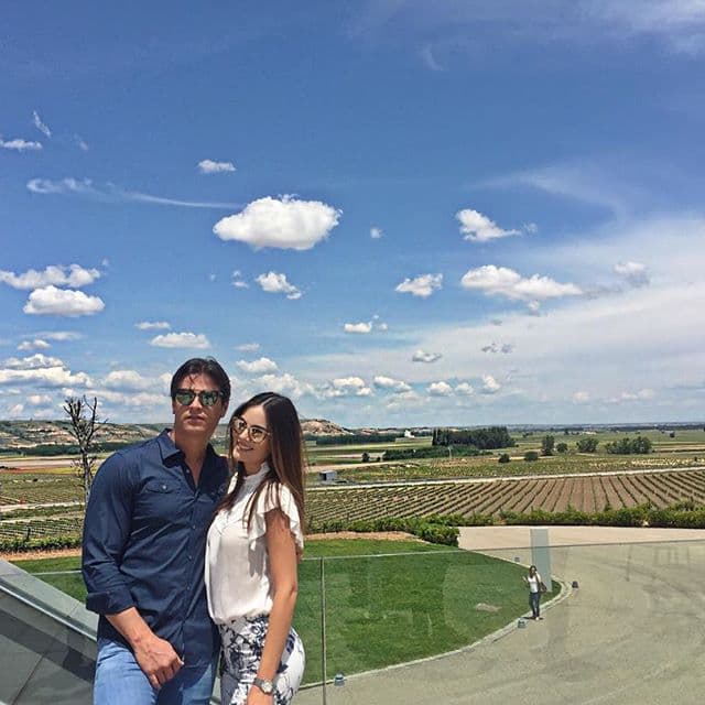 En los viñedos de Emilio Moro.