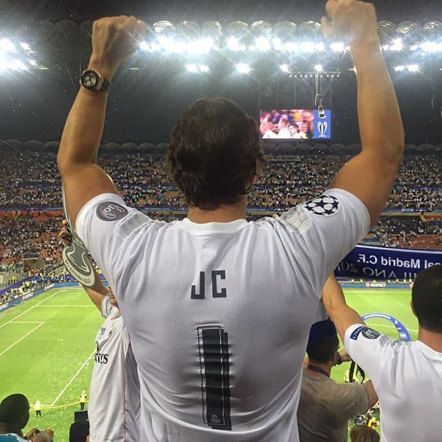 Su primera parada la hicieron en Madrid, donde visitaron el estadio de Santiago Bernabeu.