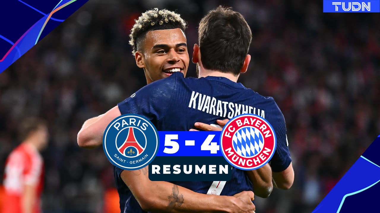 Resumen | PSG vs. Bayern: victoria del PSG y lluvia de goles en Francia