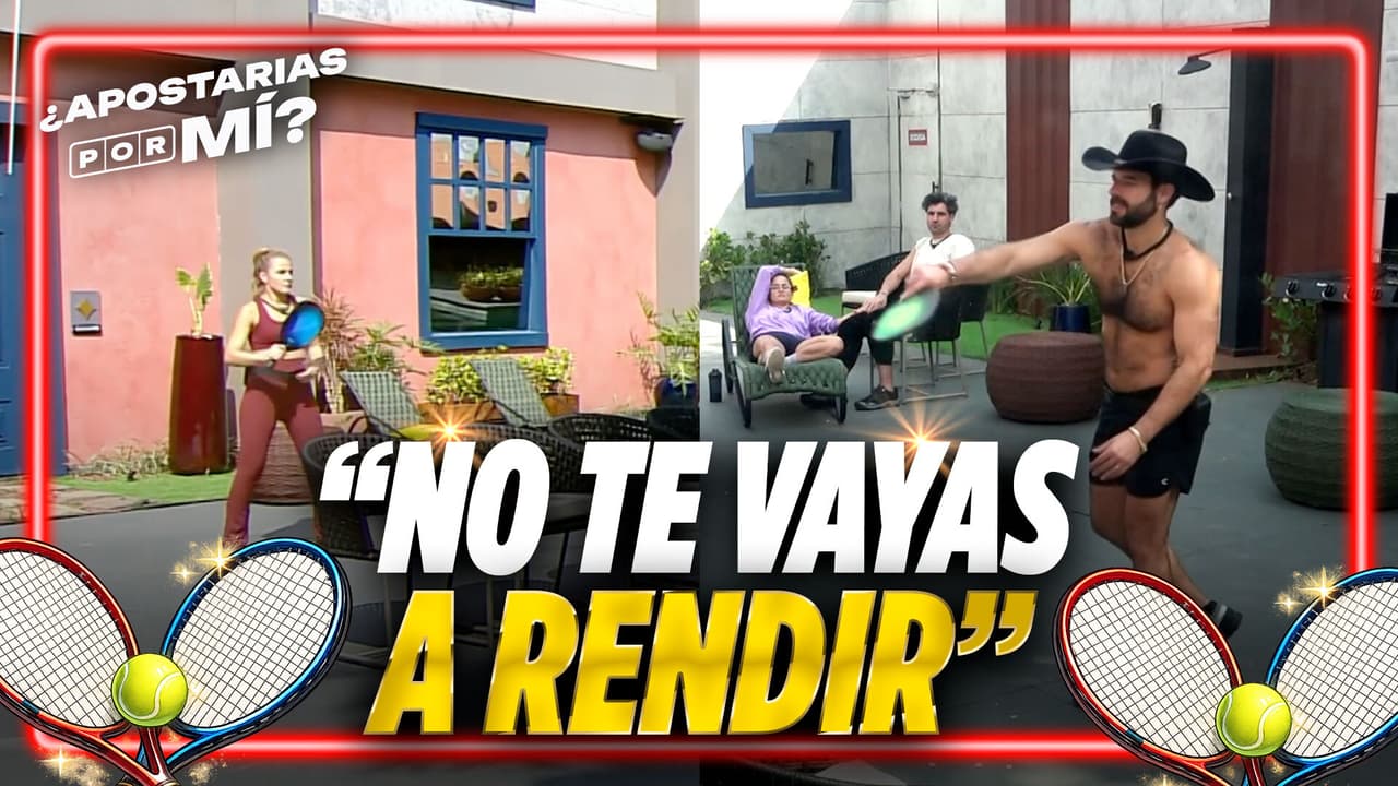 “Eres mañoso”: Nuja se engancha con Adrián al jugar con las raquetas