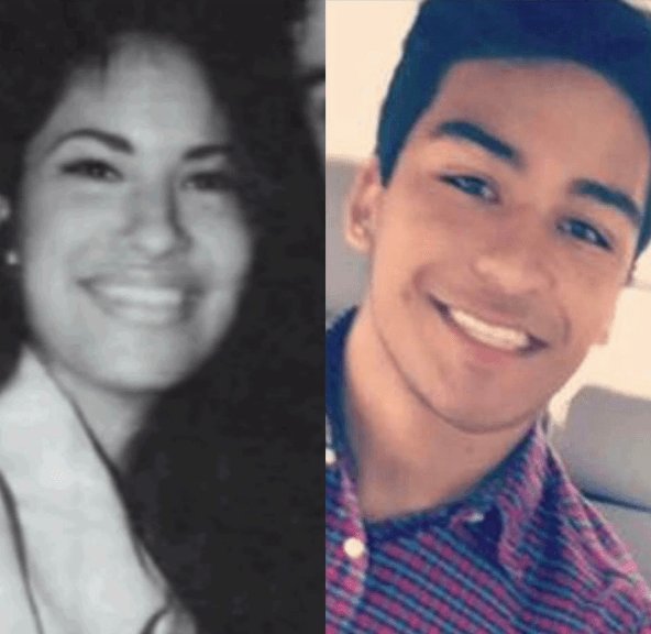 Incluso, el parecido físico ha ido más allá de Selena y su hermana. En marzo de 2017, a través de su cuenta en Instagram, Suzette publicó esta imagen enviada por un fan, donde es notorio el parecido físico entre 'La Reina del Tex-Mex' y el hijo de Suzette, Jovan Arriaga.