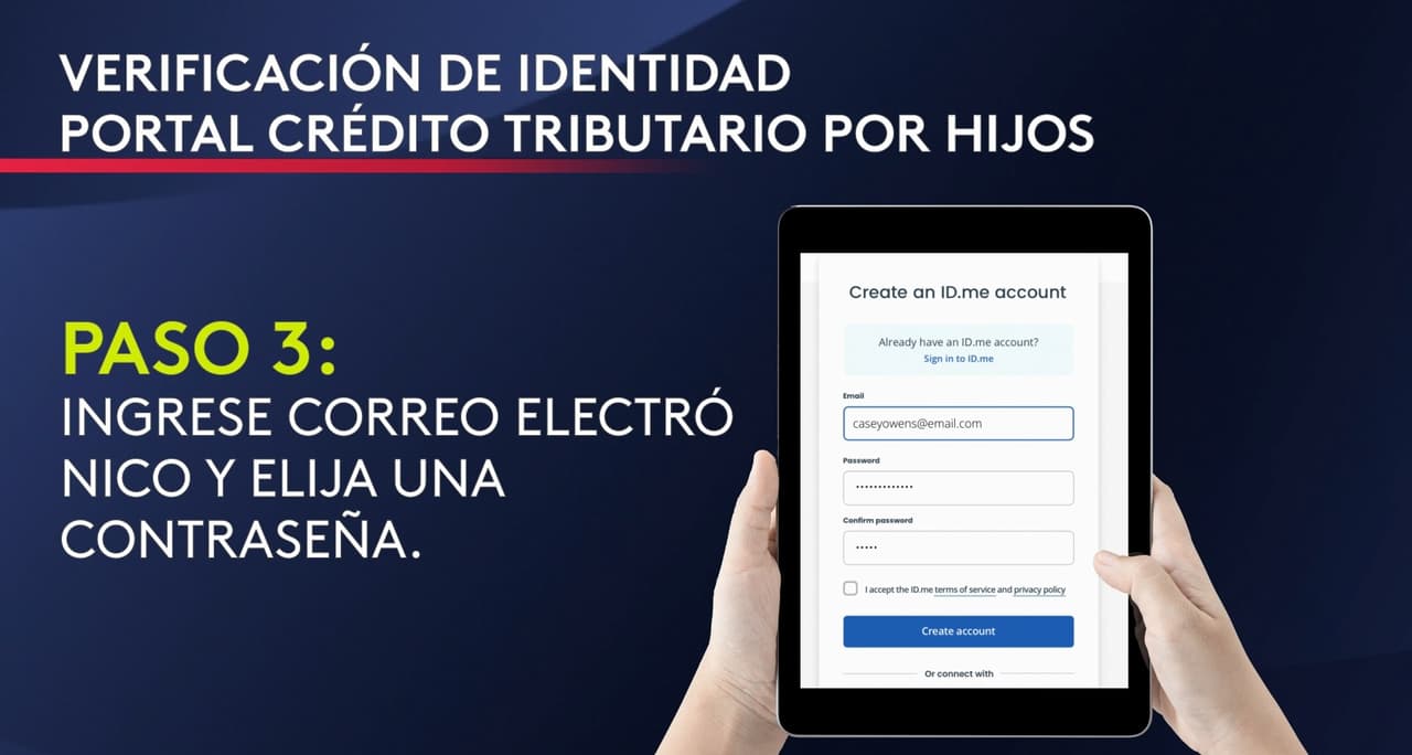 Por qué una cuenta ID.me es importante para el dinero del crédito tributario por hijos
<br>