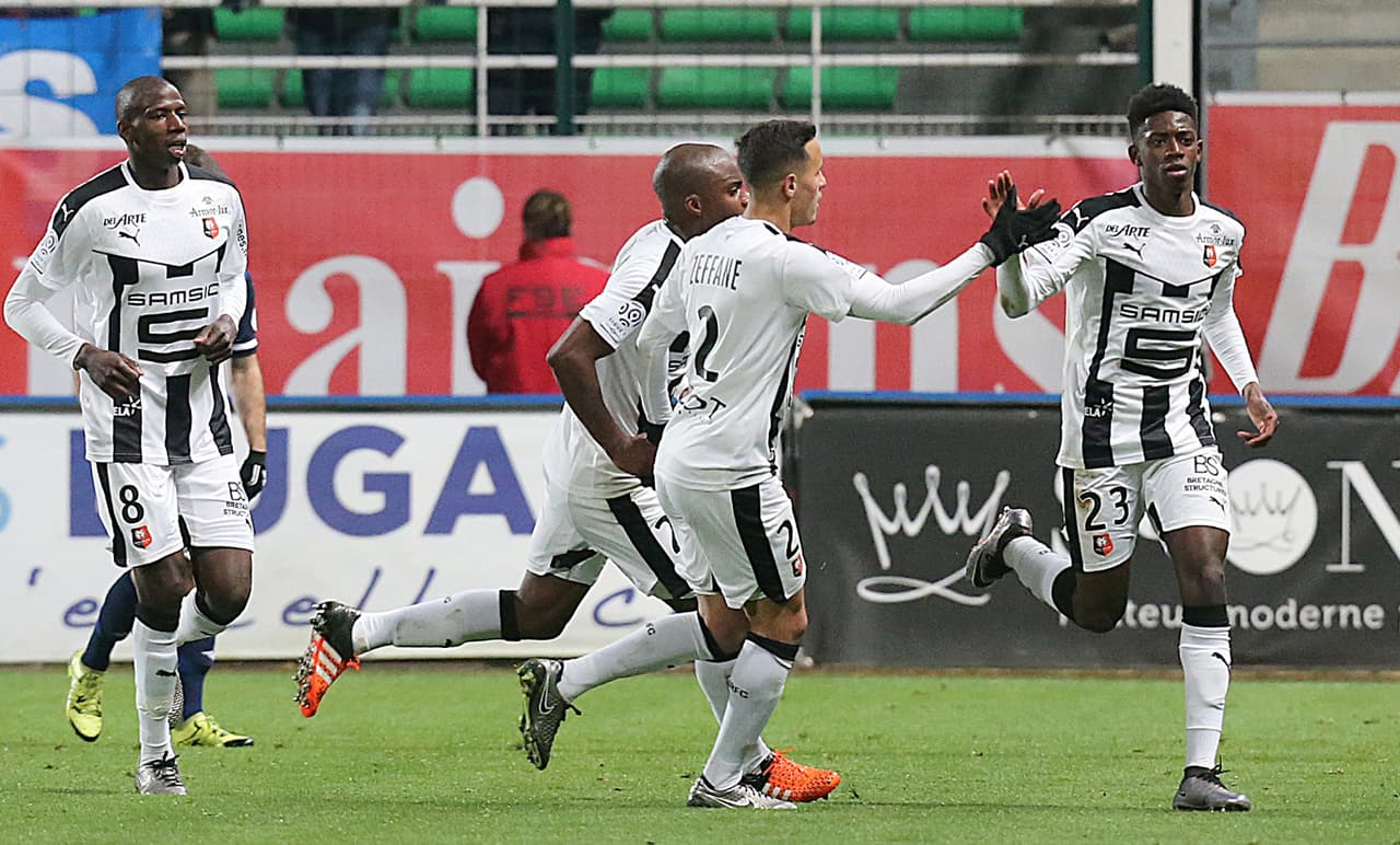 El Stade Rennais remontó y acabó goleando 4-2 al Troyes