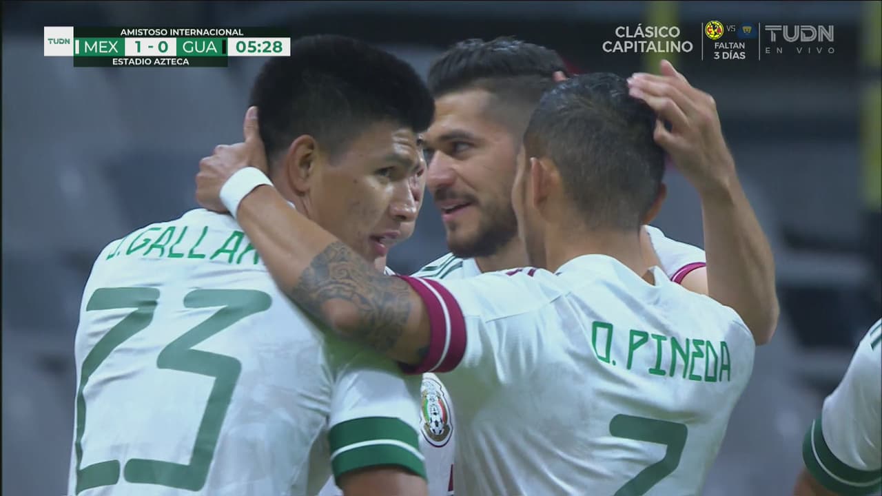 ¡Gol de México! Henry Martín adelanta con el 1-0 al Tri en el Azteca
