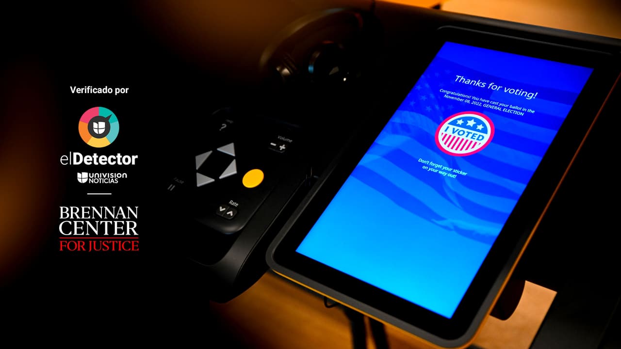 Las máquinas están certificadas por la Comisión de Asistencia Electoral de EEUU (EAC).