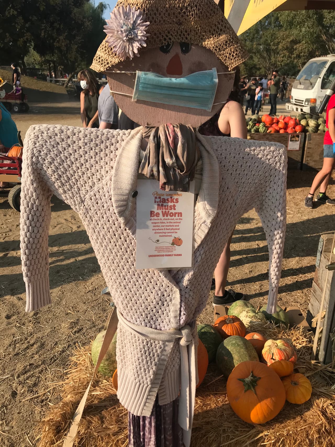 Una de las condiciones principales de la visita es usar los tapabocas en todo momento y guardar la distancia entre los visitantes.