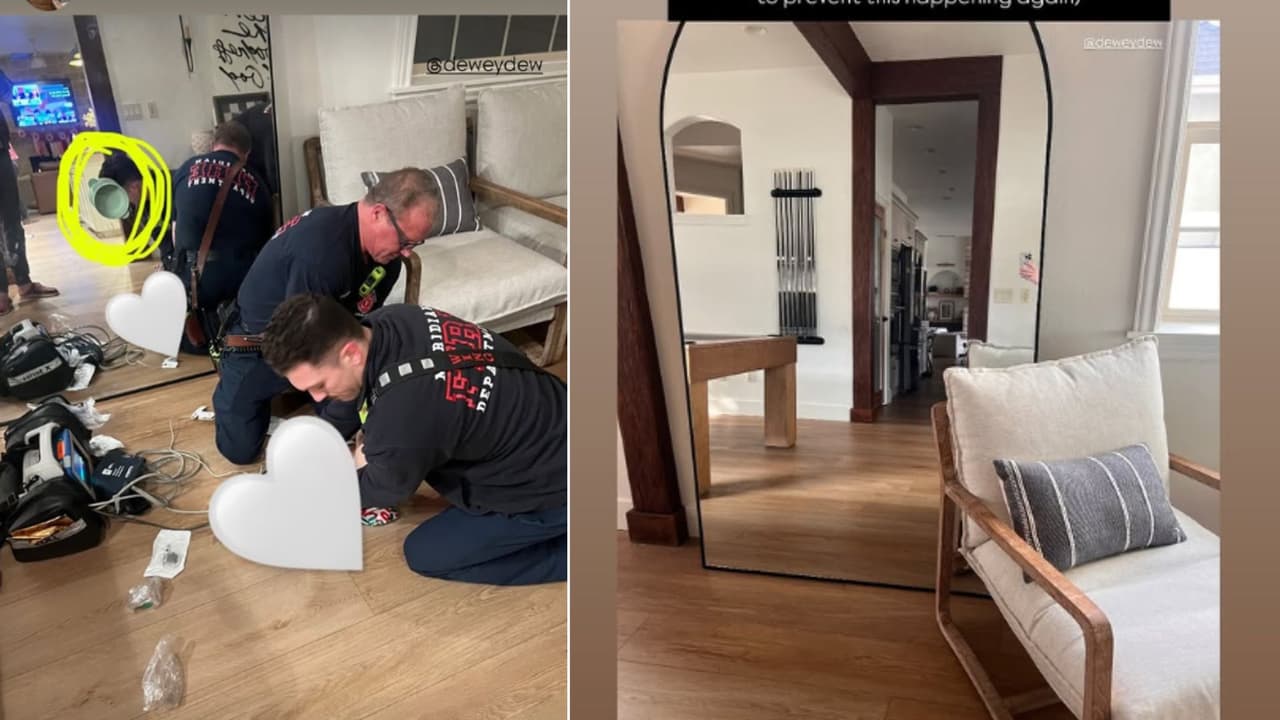 Lindsay Dewey publicó fotografías correspondientes al accidente que sufrió su hijo, Reed.