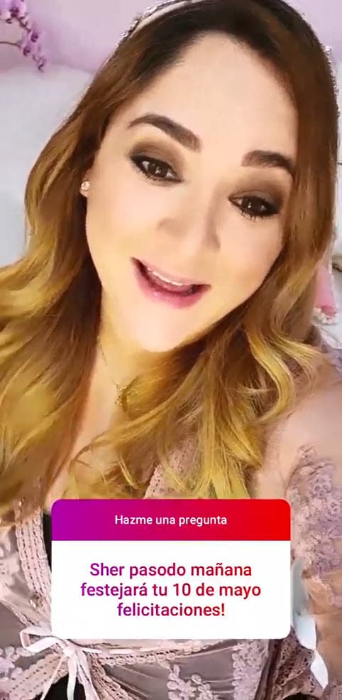 El pasado 8 de mayo la actriz confesó en sus historias de Instagram su felicidad por celebrar la fecha dedicada a las mamás: "Sin duda el 10 de mayo más especial de mi vida, con los últimos días de mi bebé dentro de mi pancita", dijo. 
<br>