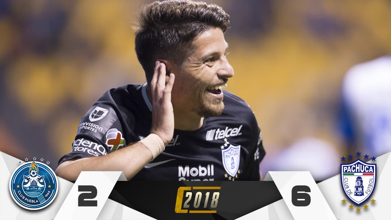 ¡Fiesta, masacre y goleada de Pachuca sobre Puebla en el Cuauhtémoc!