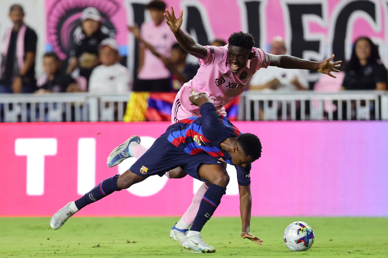 Inter Miami no metió ni las manos ante un Barcelona que se impuso con goles de Aumabeyang, Rapinha, Ansu Fati, Gavi, Depay y Dembélé.