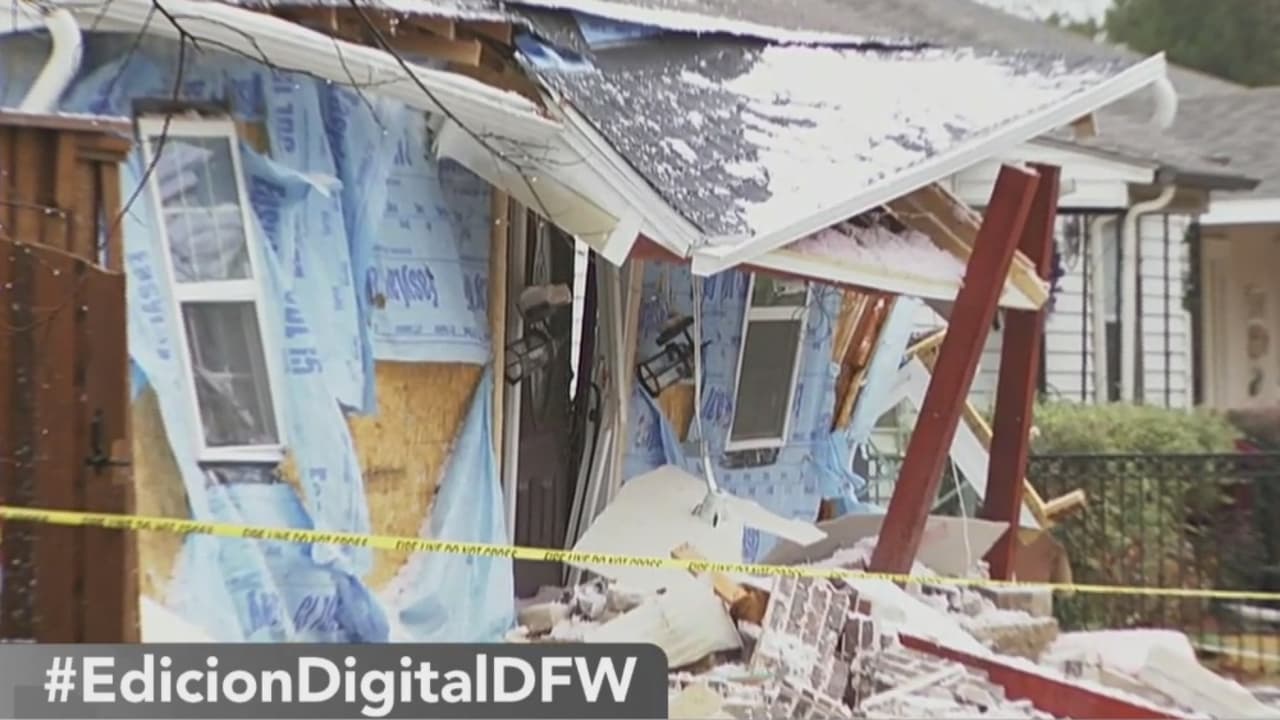 Una niña muere y cuadras de una vecindario son evacuadas tras la explosión de una casa en Dallas