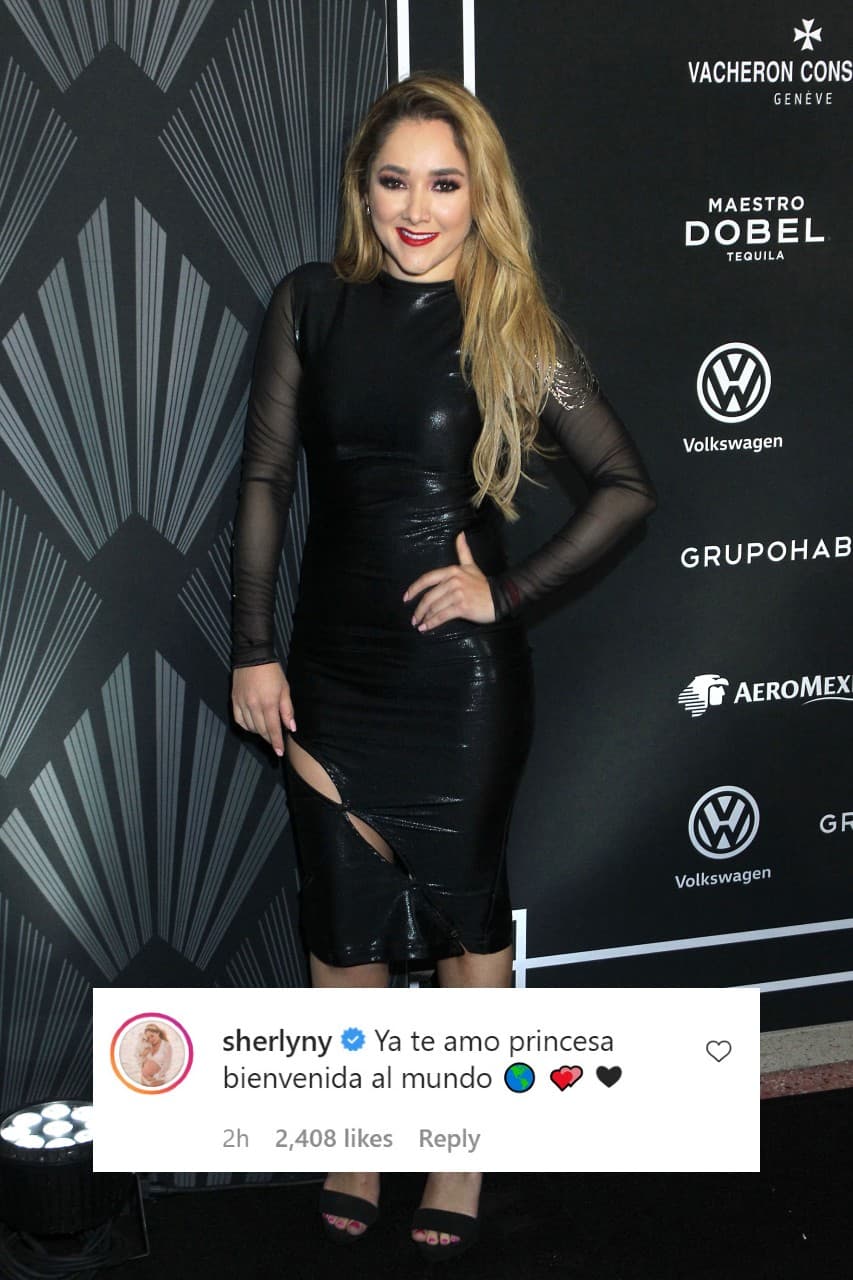 Sherlyn, compañera de Dulce María en 'Clase 406' y la agrupación infantil Kids, celebró la llegada de la "princesa".