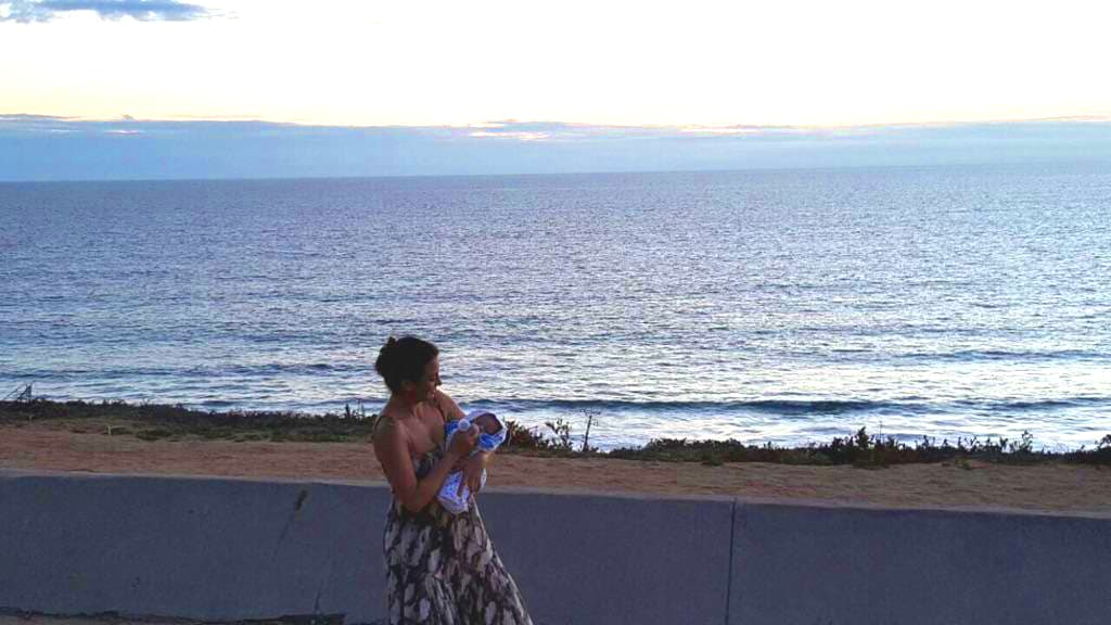 "León ❤️", fue el mensaje que acompañó esta adorable imagen de madre e hijo.