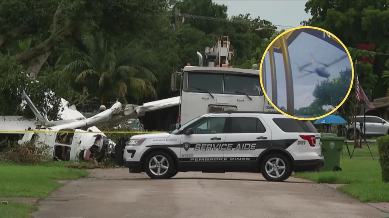 “Lo que vi fue un milagro”: testigo de accidente de avioneta en Pembroke Pines